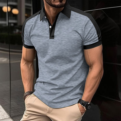 Premium Contrast Polo Shirt | Men’s Modern Slim Fit Top
