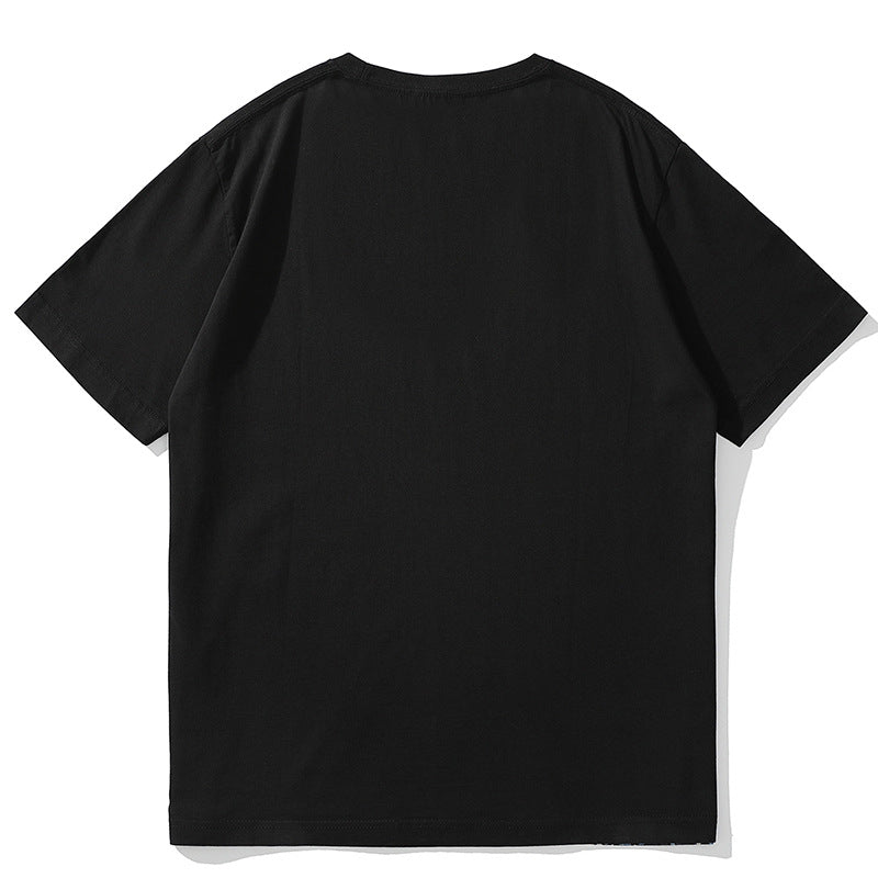 The Great-Zen Tee with Architectural Kanagawa-Wave & Urban-Oversize Fit