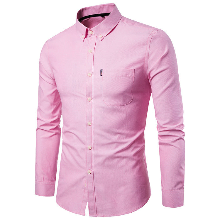 Crescent-Prime Oxford-Shirt in "Easy-Iron" Tech-Fabric with Integrated Sharp-Cuffs