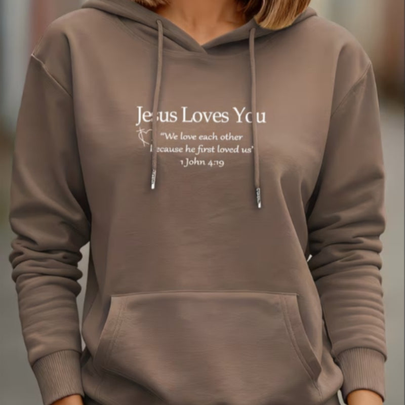 Divine Grace "Jesus Loves You" Hooded Sweatshirt