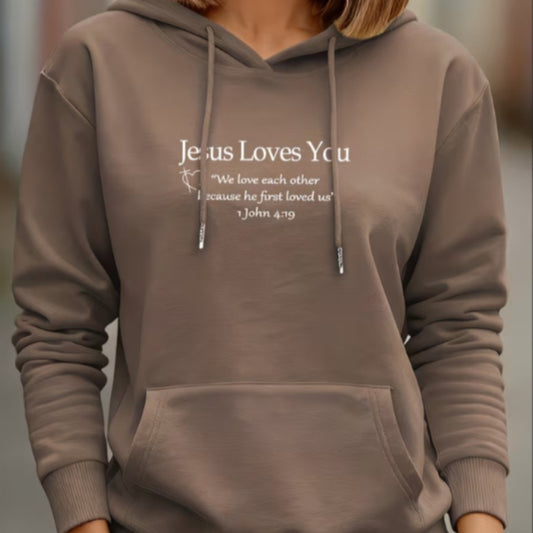 Divine Grace "Jesus Loves You" Hooded Sweatshirt